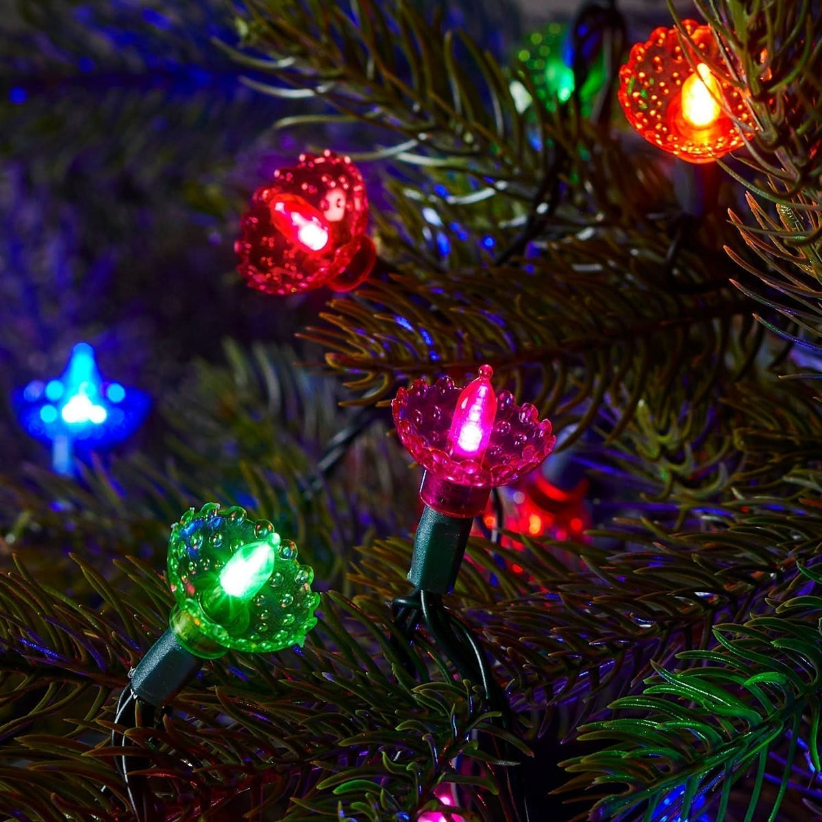 150 Luzes de Natal Tradicionais LED Multicoloridas – 15 Metros